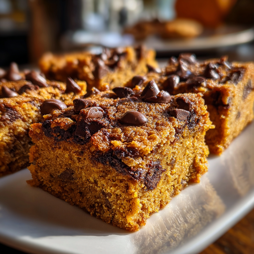 Pumpkin Chocolate Chip Bars