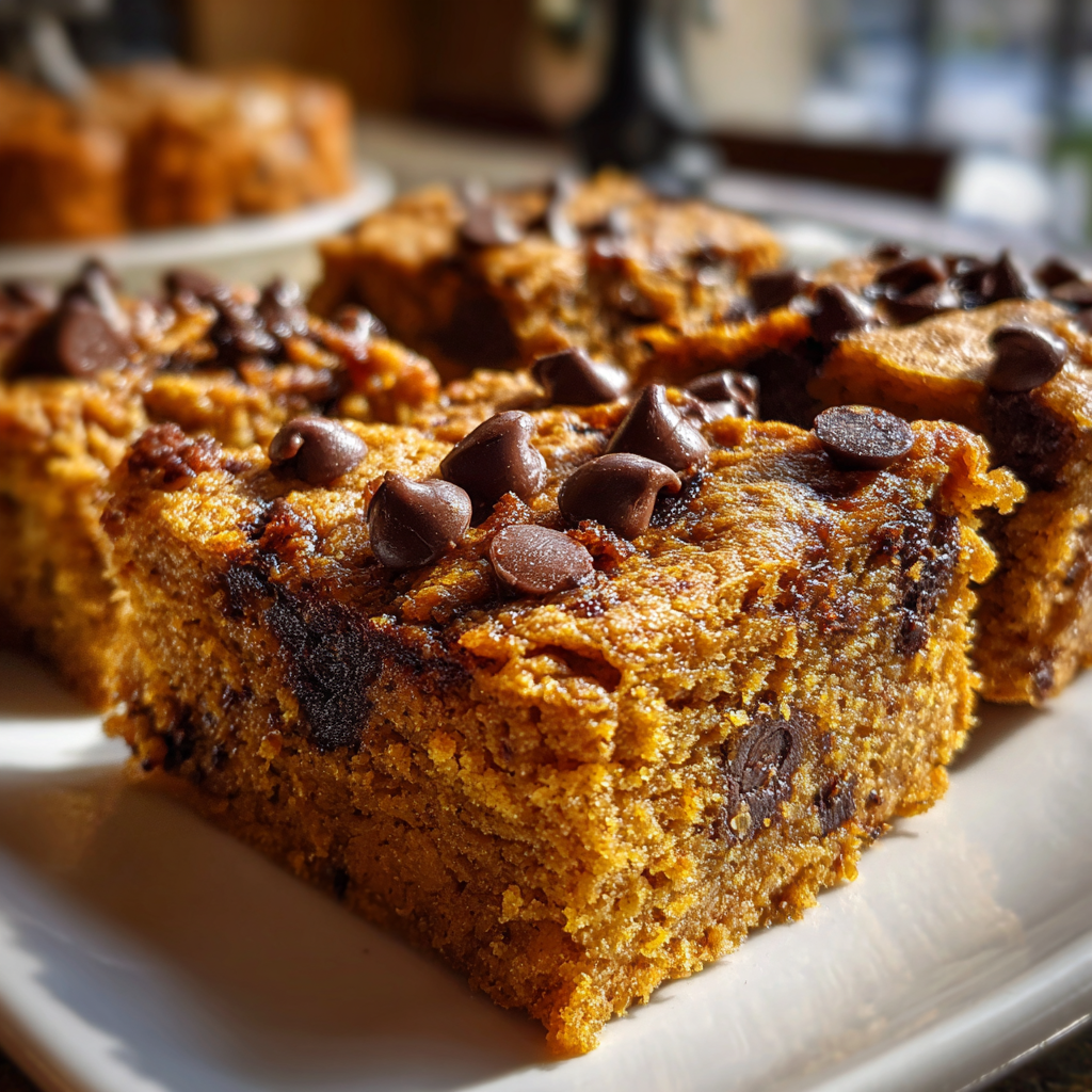 Pumpkin Chocolate Chip Bars