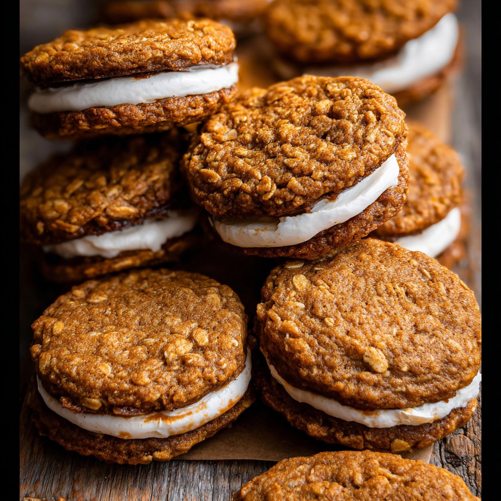 Pumpkin Oatmeal Cream Pies