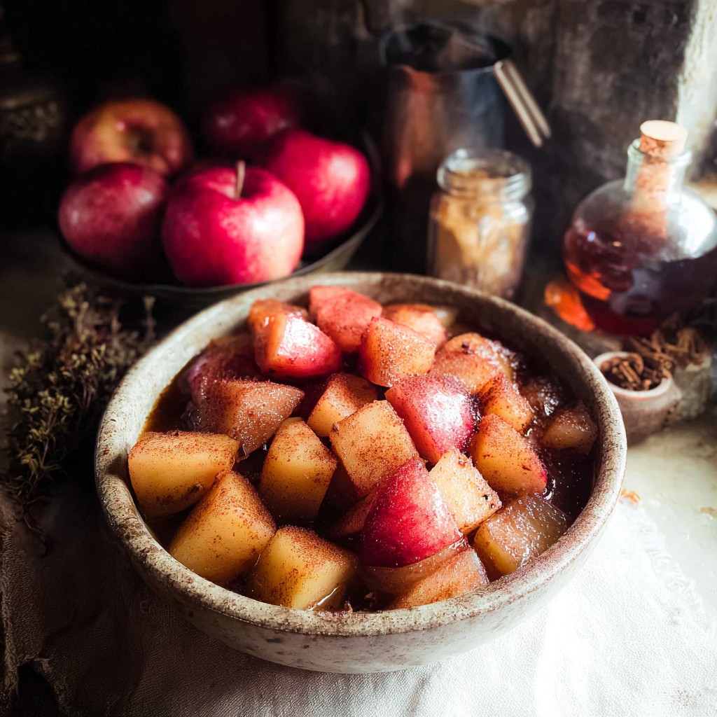 Warm, tender cinnamon apples coated in a spiced glaze, perfect for apple dessert recipes and fall desserts easy enough for a cozy homemade treat.