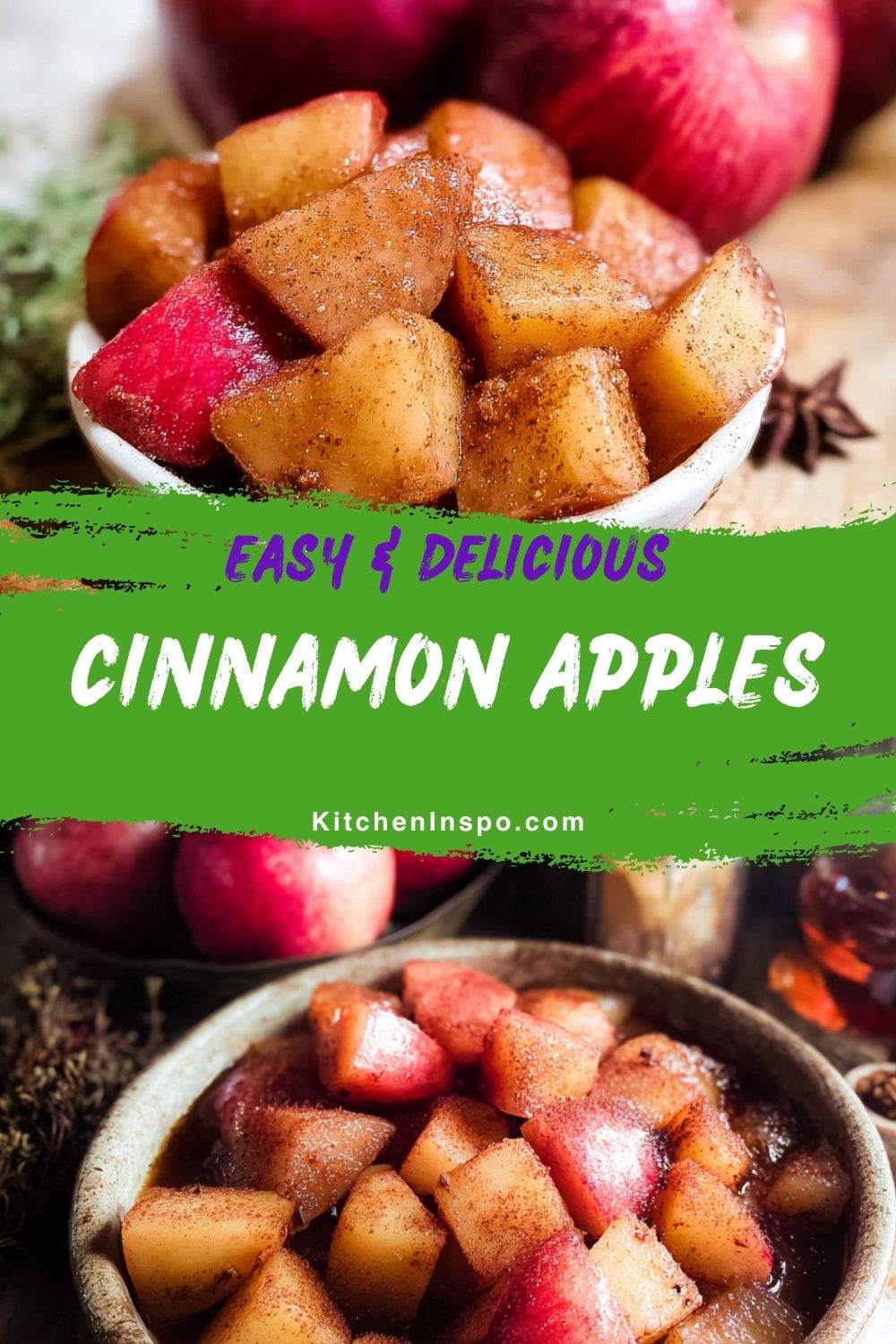 Warm, tender cinnamon apples coated in a spiced glaze, perfect for apple dessert recipes and fall desserts easy enough for a cozy homemade treat.